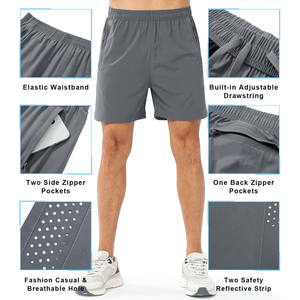 Short en maille mince respirant à séchage rapide coupe ample course à pied vêtements de sport Anti-rides basket-ball entraînement Fitness sport pour hommes - Product Image 3