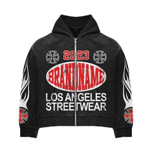 Survêtements de gym deux pièces à fermeture éclair personnalisés à la mode Collection d'hiver à la mode en gris noir grande taille tenue d'entraînement écologique - Product Image 2