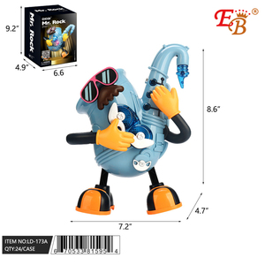 Strumento musicale giocattolo elettrico Mr. con sassofono 24/2/12 pz/CS - Product Image 1