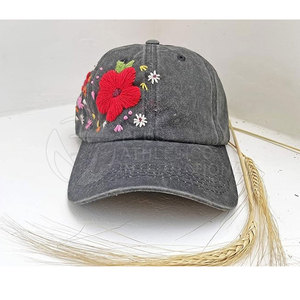 Quantité minimale de commande bas Chapeaux brodés Logo personnalisé Chapeaux brodés universels Chapeau brodé en coton uni avec logo personnalisé - Product Image 3