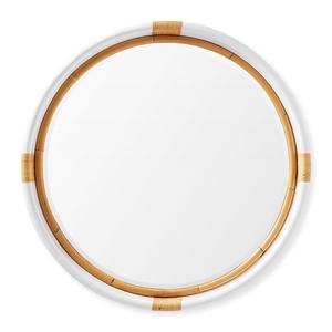 Miroir mural décoratif rond en rotin naturel, style écologique et durable, idéal pour la vente en gros, projets de décoration intérieure - Product Image 1