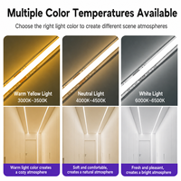 Bande lumineuse LED COB 24V 8mm, flexible, auto-adhésive, basse tension, ruban linéaire pour armoire, vitrine, cuisine, décoration intérieure