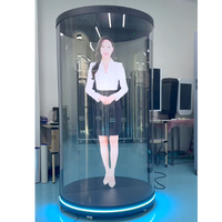 Affichage holographique 3D en cylindre HoloTube, Plug & Play, mini hologramme portable, vitrine transparente, hologrammes interactifs 3D, Holobox
