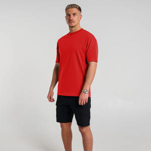 Camisetas Deportivas de hombre pesado con logotipo personalizado 100% algodón camiseta de gimnasio de gran tamaño ropa deportiva de peso pesado para hombre 40% algodón - Product Image 3