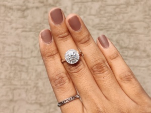 Anillo de moissanita 2ct 3ct 4ct 925 Diamante de plata esterlina moissanita eternidad anillo de compromiso de boda para mujer - Product Image 4