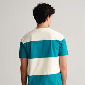 Camiseta a rayas de moda para hombre: duradera, cómoda e ideal para ropa informal y estilos de moda - Product Image 4