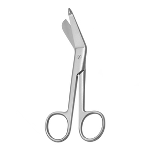 Ciseaux de chirurgie de la meilleure qualité Lame tranchante coudée chirurgicale Ciseaux de coupe de pansement de chirurgie en acier métallique - Product Image 5