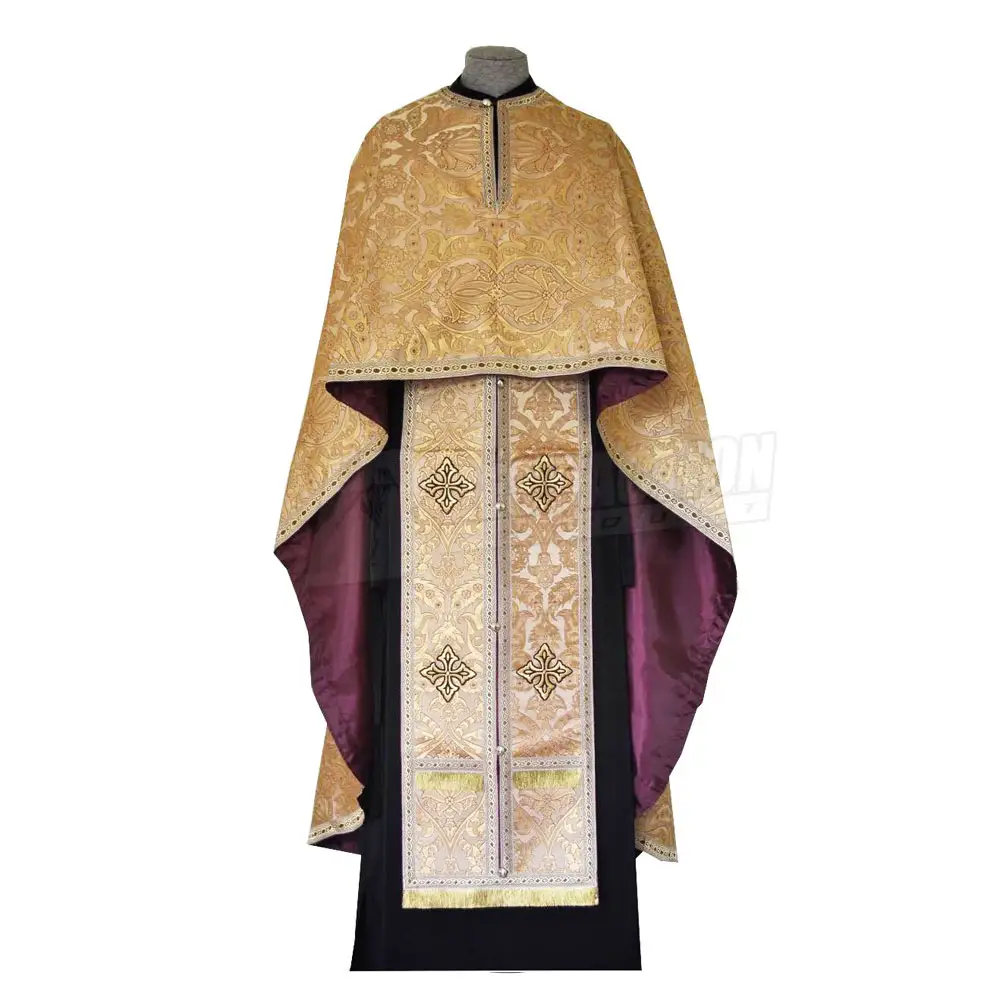 שמלות מרומה הכנסייה רקומה שמלות למקהלות בד משי באיכות גבוהה במיוחד