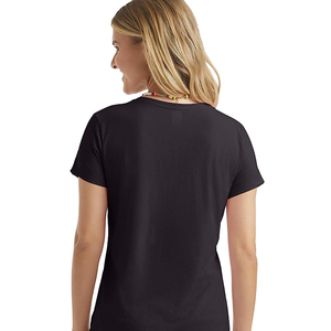 T-shirts courts pour femmes les plus vendus Nouveauté Vente chaude Personnalisé 100% fibre de bambou Logo personnalisé Service OEM - Product Image 6
