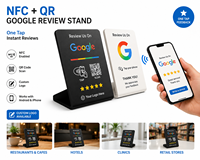 Support NFC personnalisé pour avis Google, affichage de code QR sur table, panneau de commentaires à une touche pour restaurant, café, hôtel, clinique