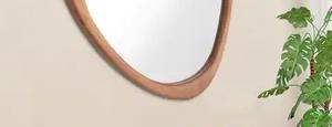 Classic Handcrafted <b>Wooden</b> <b>Wall</b> <b>Mirror</b> Vintage Luxury Accent For Stylish Interiors - Product Image 5