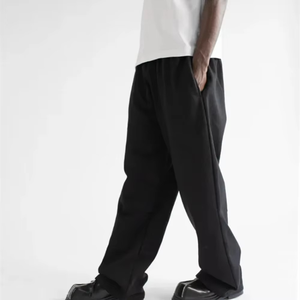 Pantalons de survêtement évasés à jambe droite et large vintage en coton épais de haute qualité Pantalons de survêtement baggy Streetwear avec logo personnalisé Joggers pour hommes - Product Image 2