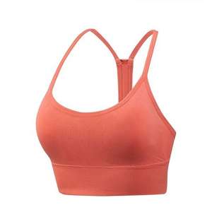 Soutien-gorge de sport à dos croisé pour femmes à quantité minimale de commande bas Vêtements de sport sexy avec motif respirant Motif imprimé Soutien-gorge de fitness de marque privée - Product Image 1
