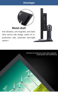 Produsen 7 inci layar LCD datar Monitor CCTV portabel 2 Av BNC Cctv Monitor tes Input CCTV Monitor untuk keamanan - Product Image 3