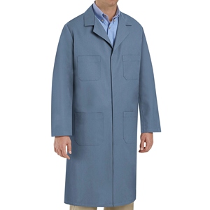 Cómoda bata de laboratorio médica de manga larga de mezclilla para el personal del hospital y la Clínica Ajuste elegante profesional moderno - Product Image 6