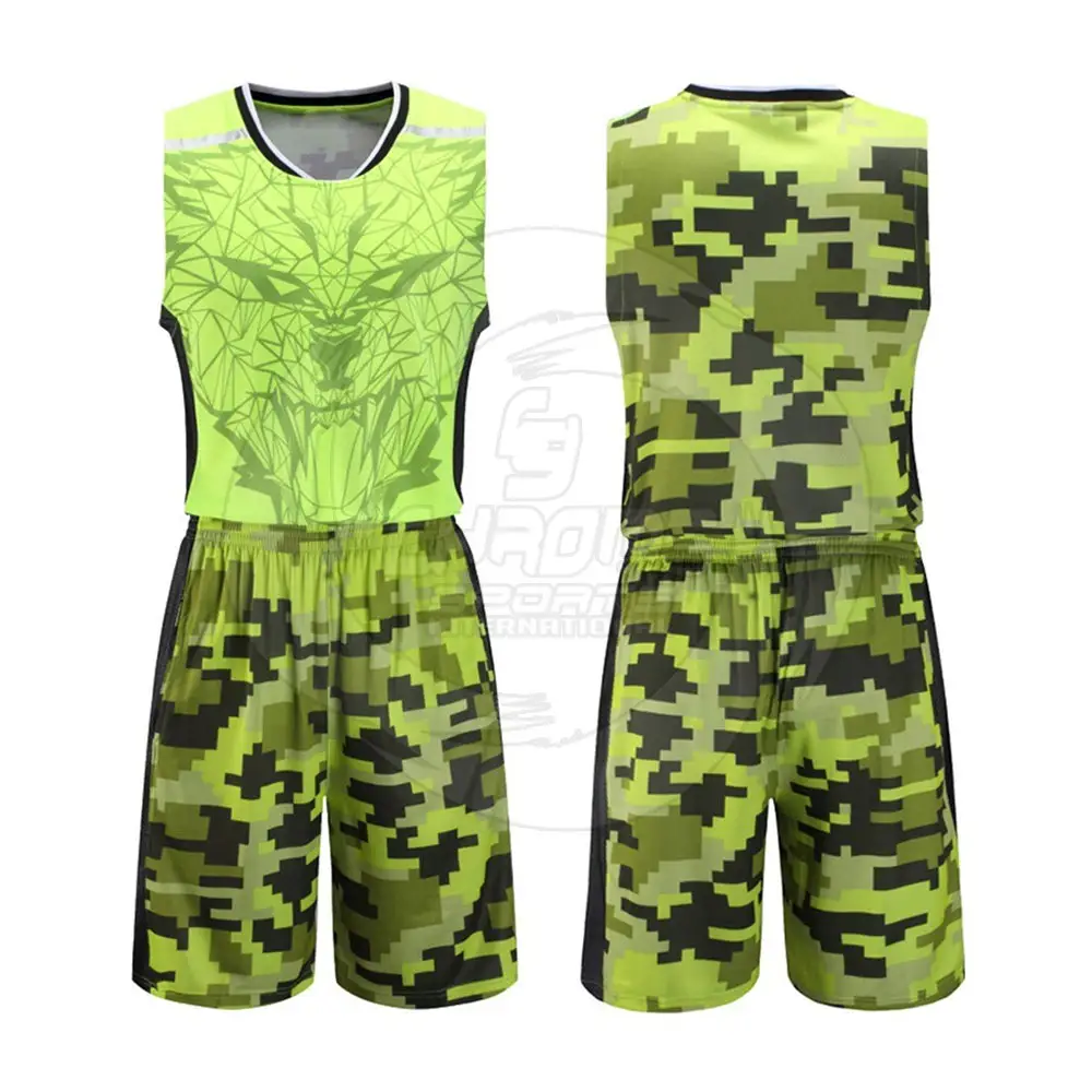 New Men Stylish Slim Fit Fashionable Design Basketball Uniform High Quality Custom Basketball / Softball Uniform Set For Men