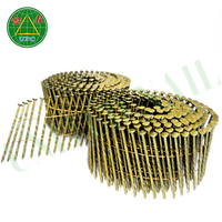 1-3/4 "x 0.092 Clous de Palette à Bobine 9000 Pièces Tête à Damier à Tige de Vis Conception pour Pistolet à Clous à Gaz avec Prix d'Usine du Vietnam