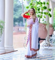 Nouveau Sari Traditionnel de Luxe pour Femme, Style Lourd, de Haute Qualité, Tendance, pour Mariage Formel, Couleur/Taille Personnalisable