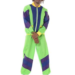 Grande taille léger en nylon fermeture éclair enduit coupe-vent formel veste pantalon imprimé extérieur printemps pantalon ensemble survêtement - Product Image 1