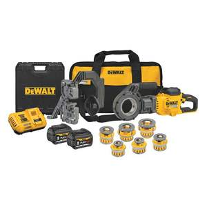 DeWalt DCE700X2K FLEXVOLT 60V MAX Kit de roscadora de tuberías inalámbrica con cabezales de troquelado industrial DIY OEM - Product Image 5