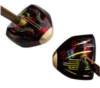 Palo de Golf de Madera de Arce de Alta Calidad con Logotipo Personalizado OEM/ODM, Cabeza de Latón y Varilla de Grafito, Empuñadura de Cuero PU