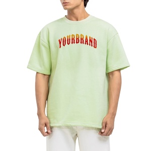 Camisetas Casuales de Punto para Hombre, de Alta Calidad, 100% Algodón, Color Personalizado, Logotipo Frontal, Ligeras, Lisas, al por Mayor - Product Image 1