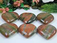 Meilleure qualité Offre Spéciale cristal naturel Unakite coeur Unakite pierres précieuses cœurs Unakite en forme de cœur pierres de guérison décoration de la maison