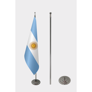 Customizable Official Argentina Indoor <b>Flag</b> with Digital Printing & Aluminum <b>Pole</b> - Product Image 2