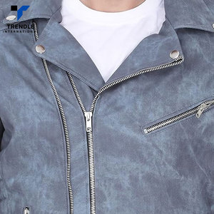 Chaquetas de Cuero Largas y Delgadas para Hombre a Precio Económico, Novedad de Invierno, Cuello Alto, Logotipo Frontal, Color Personalizado, Alta Calidad - Product Image 5