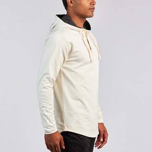 Vente de gros Vêtements d'hiver décontractés Sweat à capuche à manches longues Sweat à capuche avec cordon de serrage Sweat à capuche avec logo personnalisé - Product Image 3