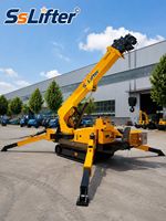 Mini-grue araignée de 16 tonnes, hauteur de levage de 23 m, pour l'installation de vitres et de machines, avec moteur diesel AC