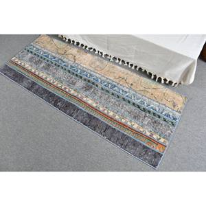 Tapis Turc Vintage Moderne Beige 24x6ft Classique Rectangle Patchwork Design Laine Viscose Latex pour Salon Couloir Nouveau - Product Image 4