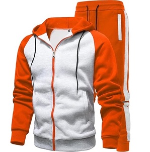 Chándales transpirables con capucha y cremallera para hombre, conjunto de chándal con cremallera y capucha de piel, chándal, chándal de lana de invierno, venta al por mayor - Product Image 6