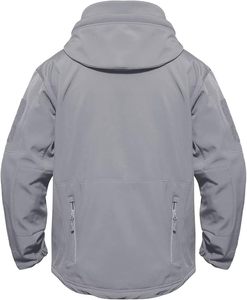 ROMEO INDUSTRY-Veste Tactique Résistante à l'Eau Doublée Polaire de Performance pour Homme, 7 Poches, Coque Souple Personnalisable, Moto Auto - Product Image 2