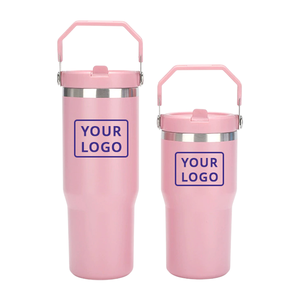 แก้วกาแฟเก็บความร้อนพร้อมหลอด 20 ออนซ์ 30 ออนซ์ ขวดน้ำสแตนเลส - Product Image 1