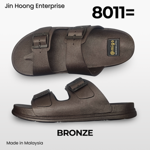 Sandales en PVC pour hommes à bout ouvert avec boucle, couleur bordeaux, légères, antidérapantes, douces, confortables, décontractées, vente en gros @migo 8011= Malaisie - Product Image 2