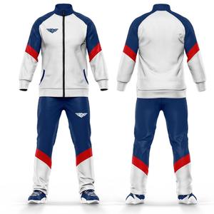 Survêtement en polaire pour l'échauffement des hommes survêtements vierges jogging ensembles joggings unis ensemble de vêtements de sport pour hommes - Product Image 1