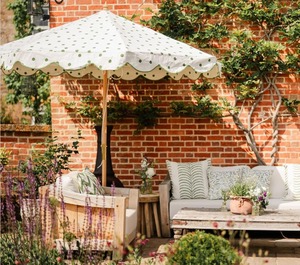 Cantonnière pêche moderne Cadre en bois Parasol Parapluie Contrôle manuel Grande liste d'impression Style simple-Nouvelle arrivée pour Garden Resorts - Product Image 1