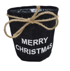 Maceta de yute ecológica y sostenible para la temporada navideña con cuerda para atar, exportación directa de fábrica en Bangladesh - Product Image 4