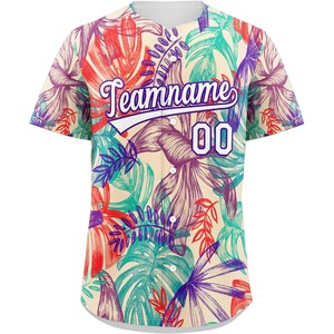 Camiseta de béisbol con botones personalizada, camiseta de béisbol con estampado gráfico de sublimación, malla de ajuste juvenil, bordado de sarga, ajuste de EE. UU. - Product Image 2
