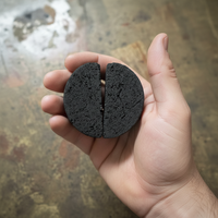 Briquettes de charbon de coco en forme de demi-lune pour Kaloud HMD Chicha Narguilé Haute chaleur Cendre blanche