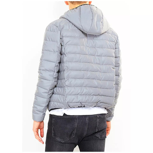 Vente en gros de haute qualité personnalisé léger élégant doudoune pour hommes bulle style toile tissu haute rue col montant - Product Image 6