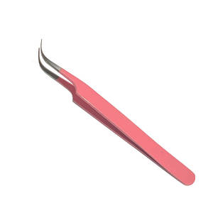 Pinzas para Pestañas con Punta Inclinada y Mango Antideslizante Duraderas, Acabado Suave, Pinzas para Pestañas con Punta Inclinada Ligeras - Product Image 2