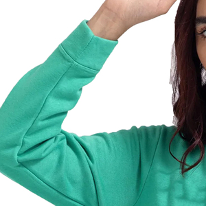 Sudadera de Algodón Puro de Alta Calidad para Mujer, Manga Larga, Estilo Coreano, Cuello Redondo, Estampada, para Primavera, Otoño e Invierno - Product Image 6