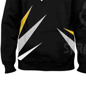 เสื้อฮู้ดดี้ผู้ชายแฟชั่นใหม่ ลายพิมพ์แบบซับลิเมชั่น สีสันตัดกัน ทันสมัย ลายพิมพ์ 3 มิติ ผ้าโพลีเอสเตอร์ - Product Image 5