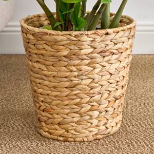 Pot de fleurs en jacinthe d'eau, paniers de rangement à prix réduit pour l'affichage des plantes, paniers faits à la main - Product Image 1