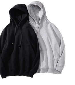 Wholesale Men Hoodies Cotton Fleece Pullover Custom Logo OEM Blank Hooded Sweatshirts Manufacturer - Product Image 6