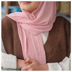 ODM&OEM 2023 new customizable instant magnet hijab for Muslim women ready to wear outdoor chiffon hijab scarf fashion accessory