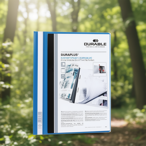 Extra Wide PVC Blue DURABLE DURAPLUS <b>A4</b> File <b>Folder</b> - Product Image 3