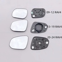 Remplacement de rétroviseur latéral de voiture lentille en verre de rétroviseur latéral chauffant avec angle mort pour Toyota Rav4 2013-2019